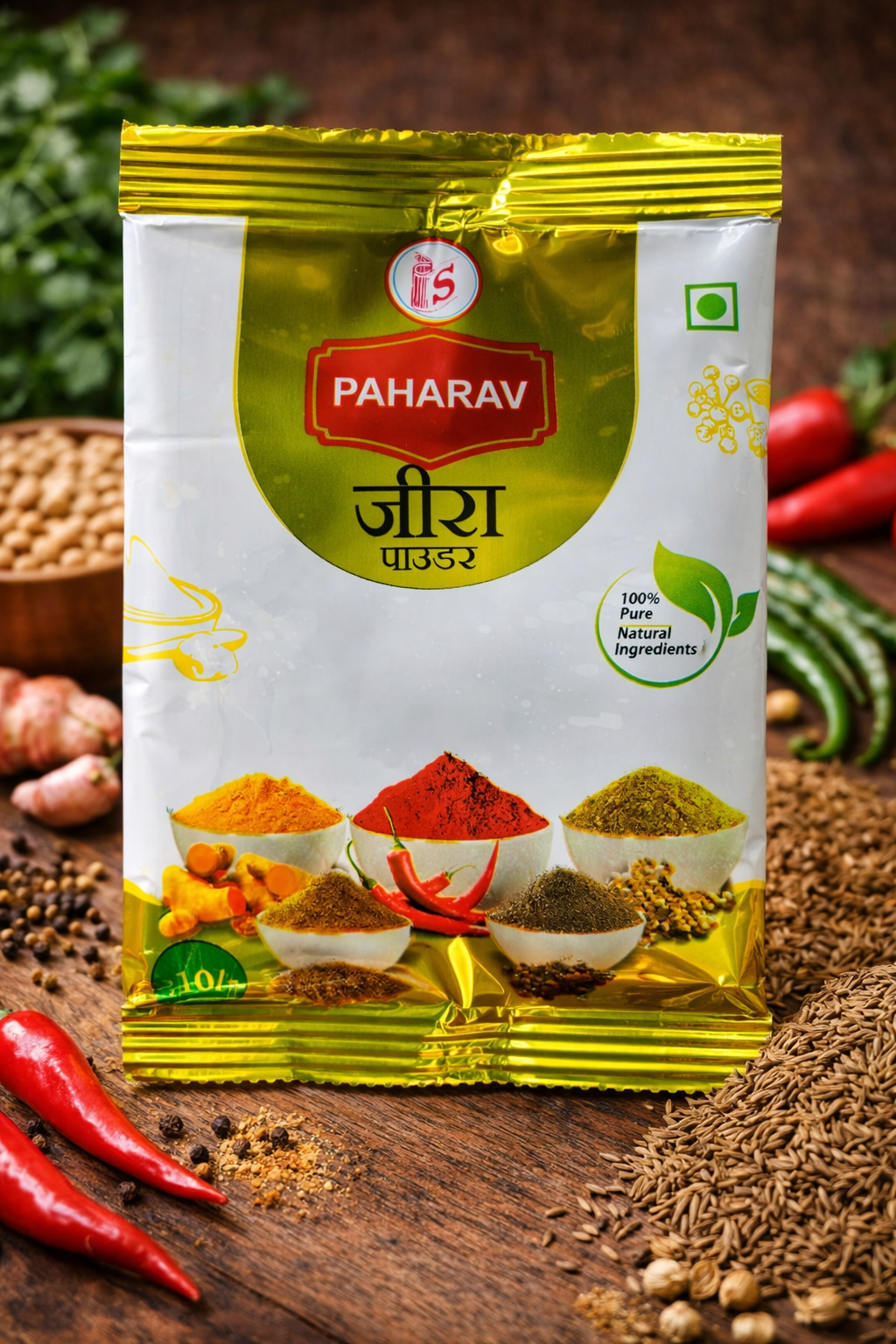 Paharav Premium Jira Powder | 100% Pure Natural Cumin Powder for Authentic Indian Taste